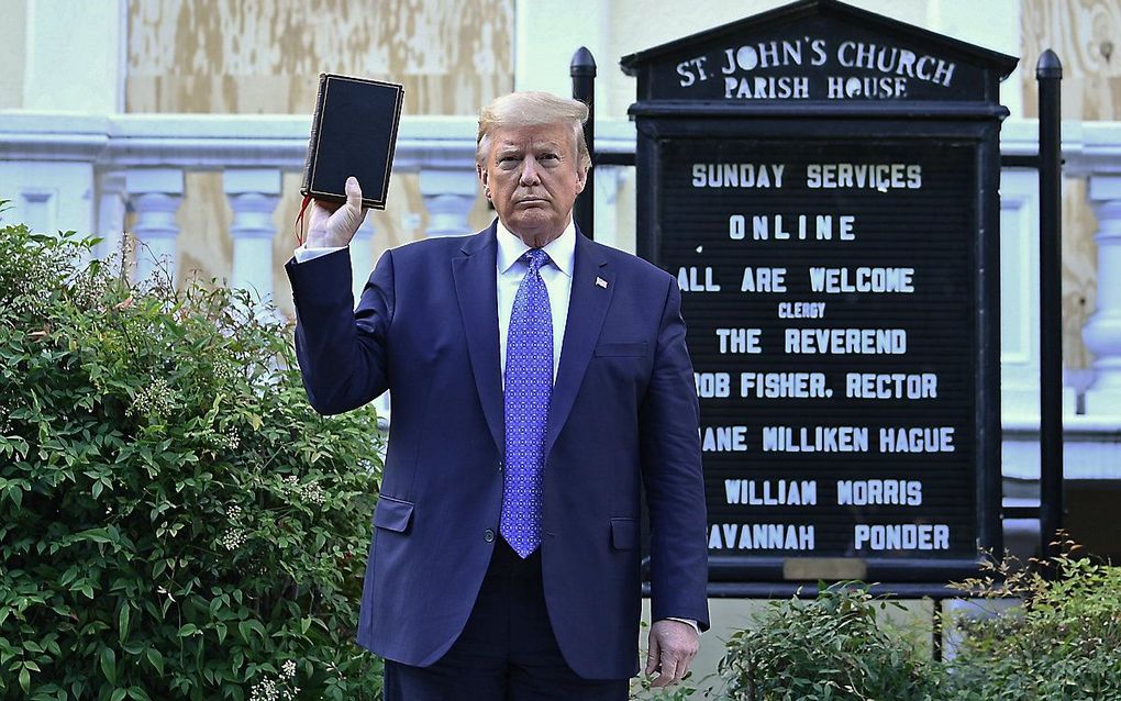 De Amerikaanse president Donald Trump. beeld AFP, Brendan Smialowski