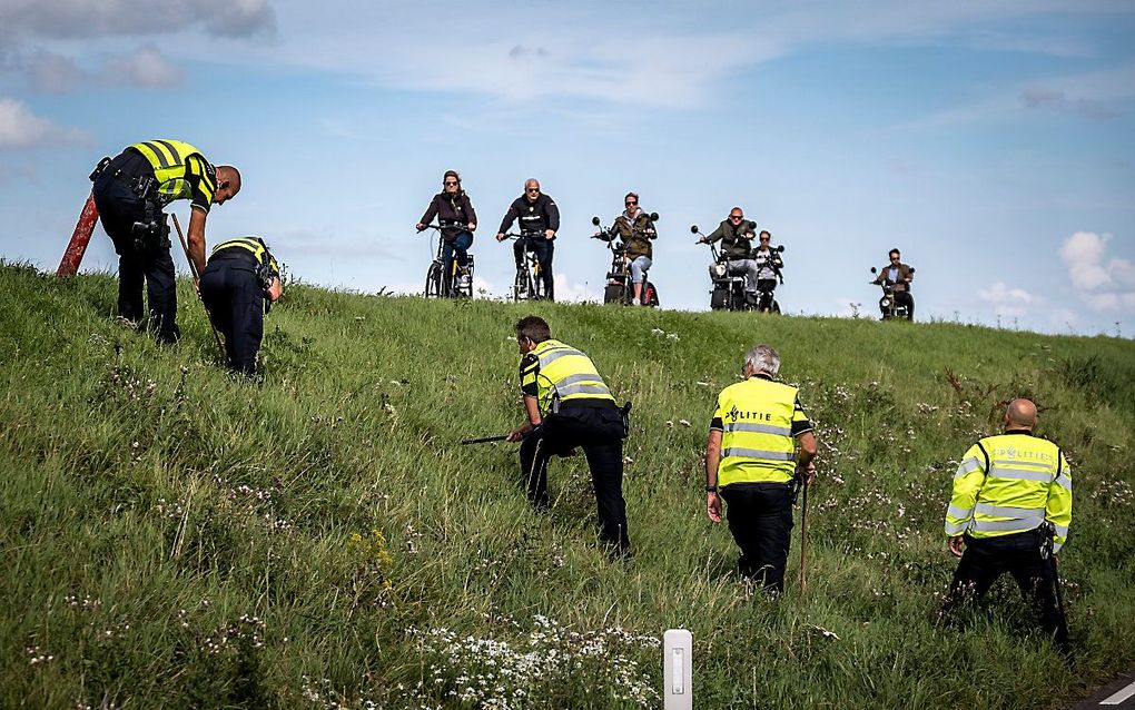 Politie onderzoekt de plaats waar Tamar werd gevonden. beeld ANP