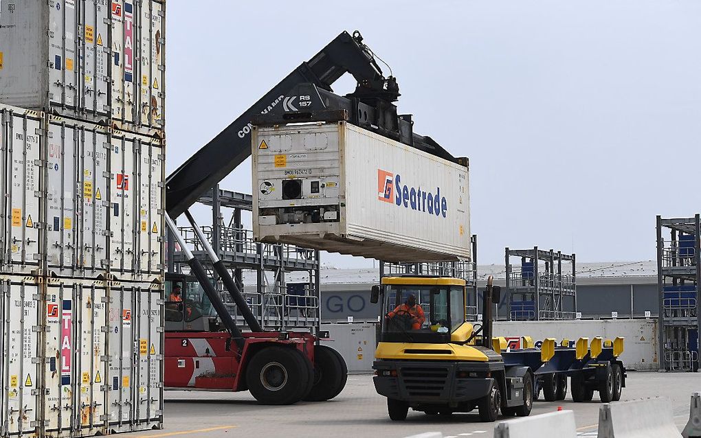 De haven van Dover. beeld EPA/ANDY RAIN