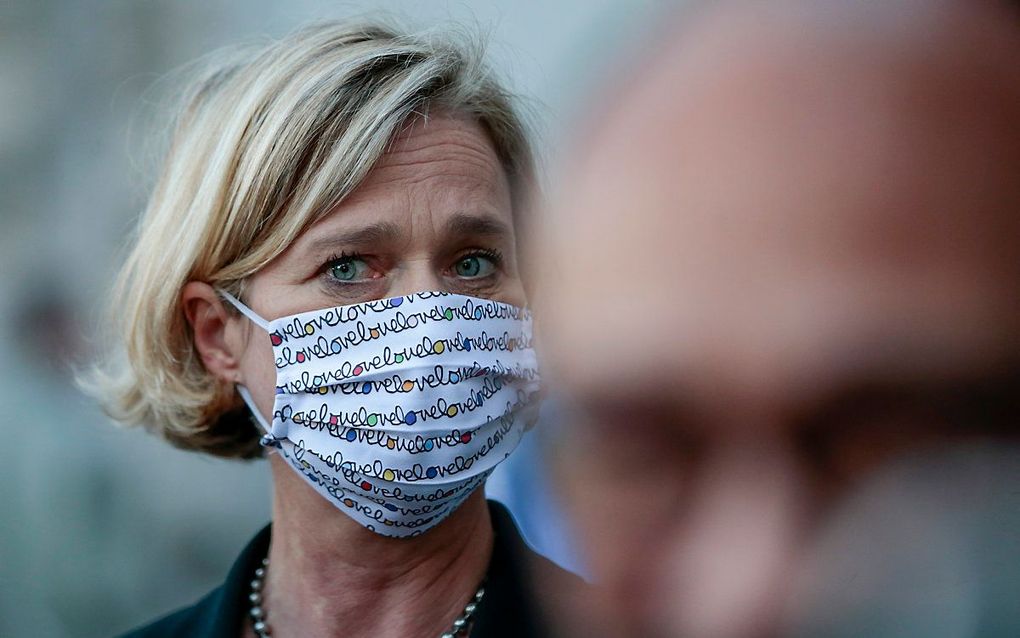 Delphine Boël bij de rechtbank in Brussel. beeld EPA, Olivier Hoslet