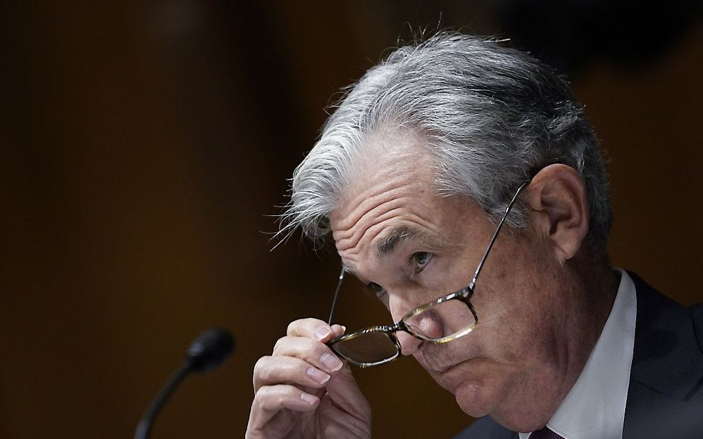 Jerome Powell. beeld Drew Angerer / POOL / AFP