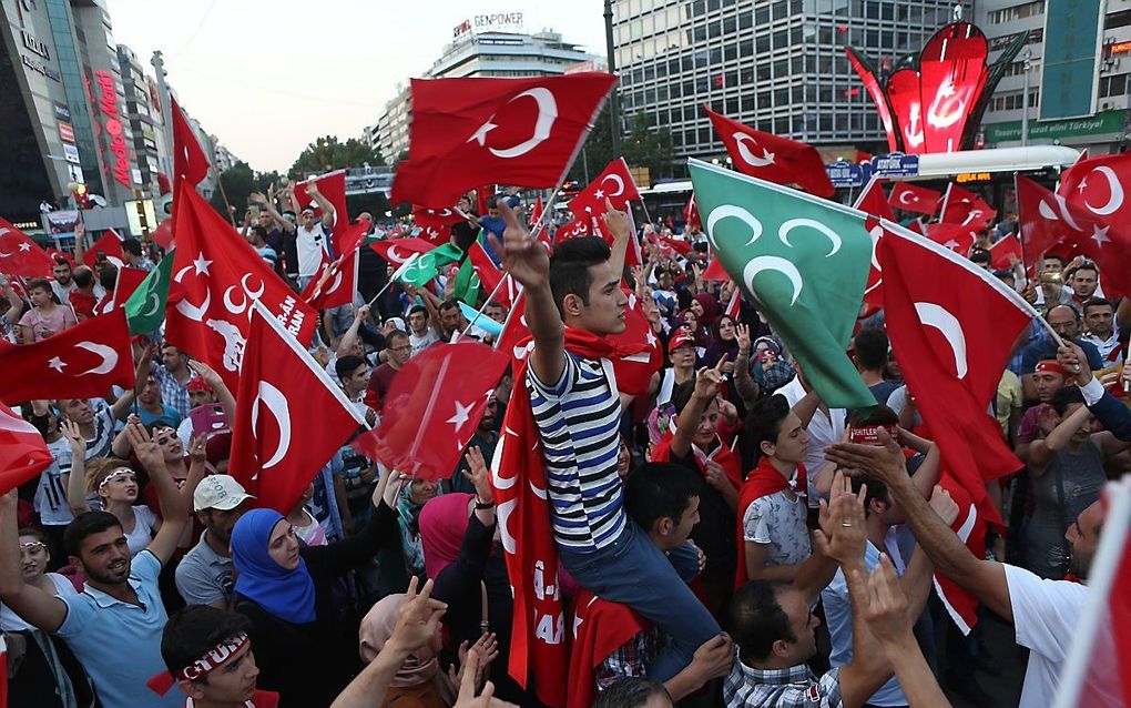 Als de Turkse regering een referendum gaat houden over herinvoering van de doodstraf, dan zou daarover in Nederland niet mogen worden gestemd. beeld AFP