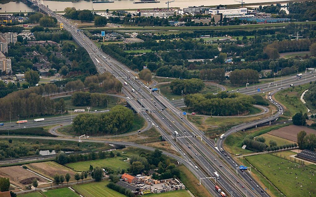 Gedeelte van de A15. beeld ANP