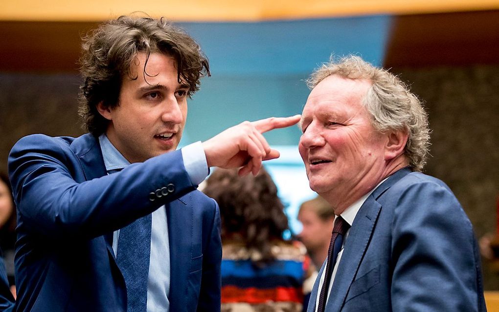 Jesse Klaver en Bram van Ojik. beeld ANP