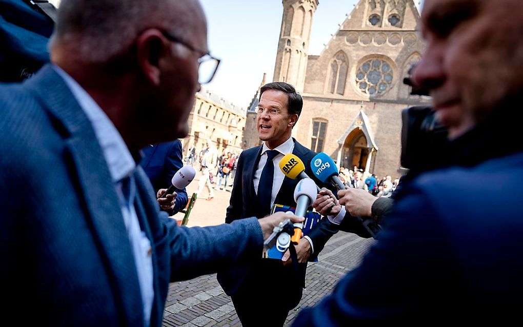 Rutte donderdag op het Binnenhof. beeld ANP