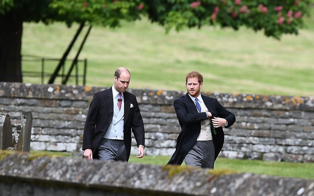 Prins William (l). beeld AFP