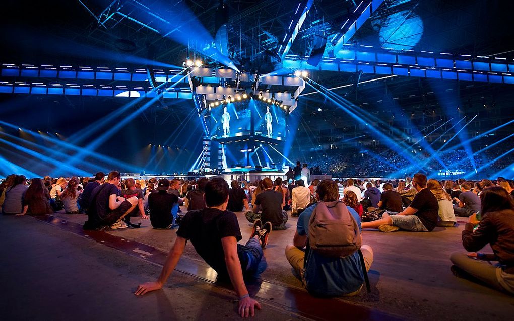 Beeld van de 43e EO Jongerendag, in juni 2017 gehouden in de GelreDome in Arnhem. beeld ANP