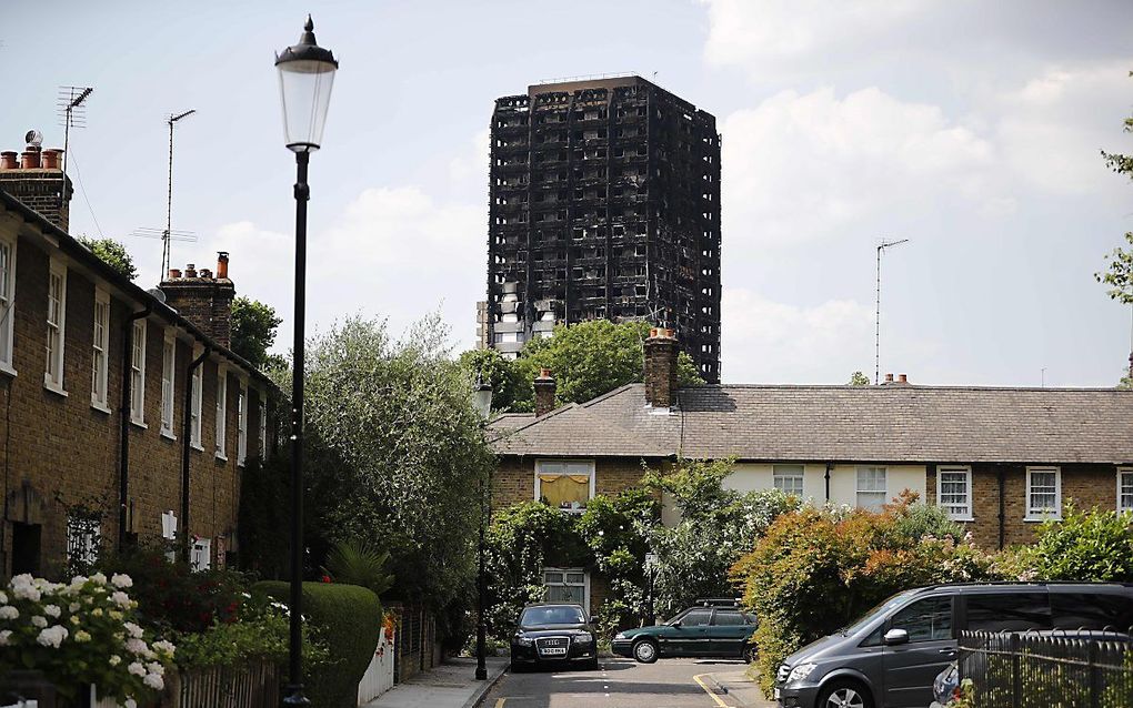 Grenfell Tower. beeld AFP