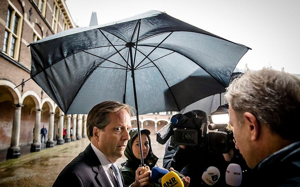 Het einde van de formatie is in zicht. Dat gevoel heeft D66-leider Alexander Pechtold.  beeld ANP