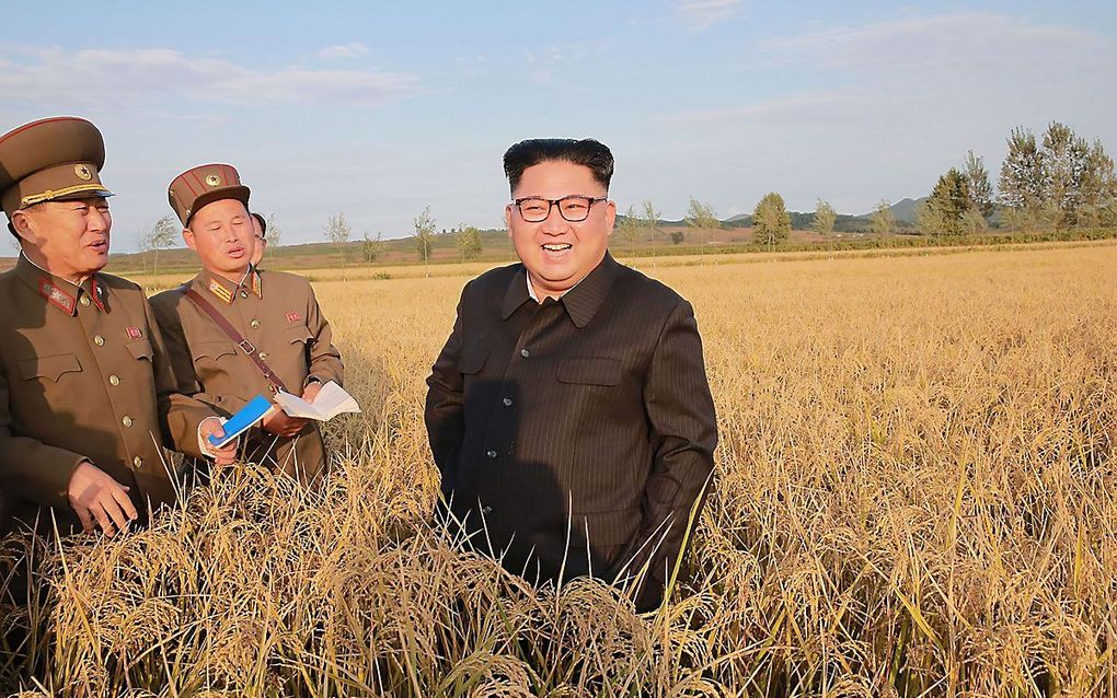 De Noord-Koreaanse leider Kim Yong Un. beeld AFP