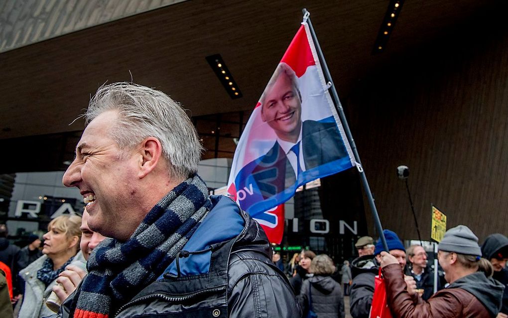 Edwin Wagensveld, voorman van Pegida. beeld ANP