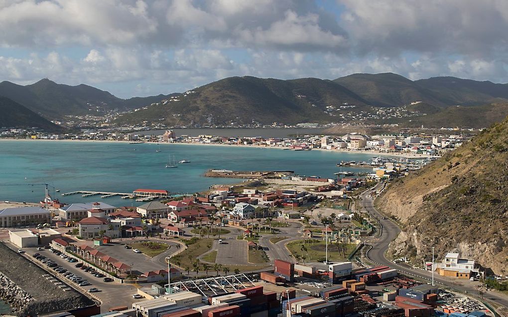 De Great Bay bij Philipsburg op Sint Maarten. beeld ANP