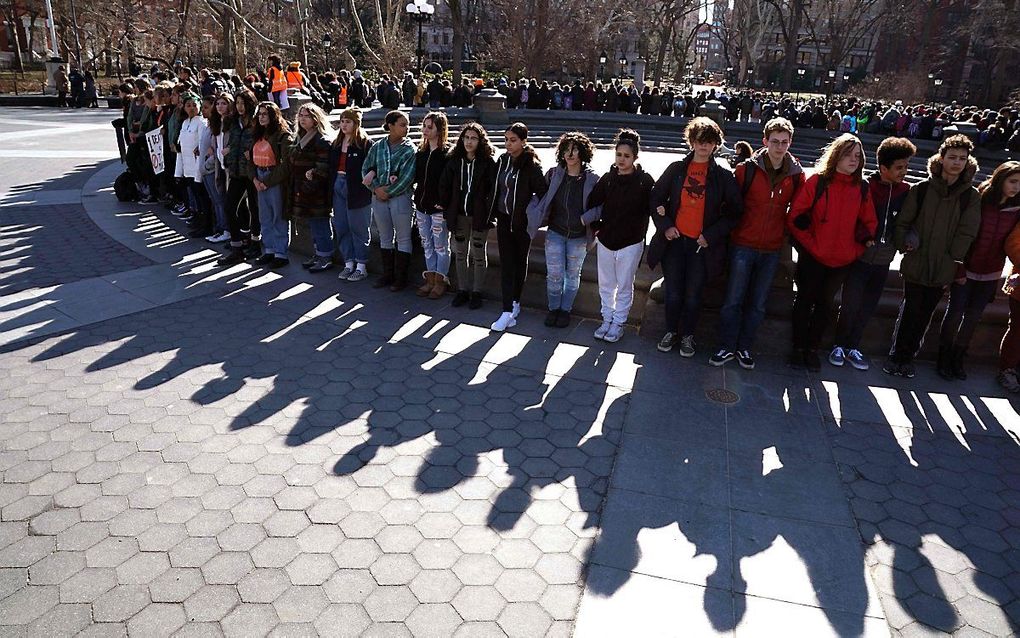 Protest in New York, woensdag. beeld AFP