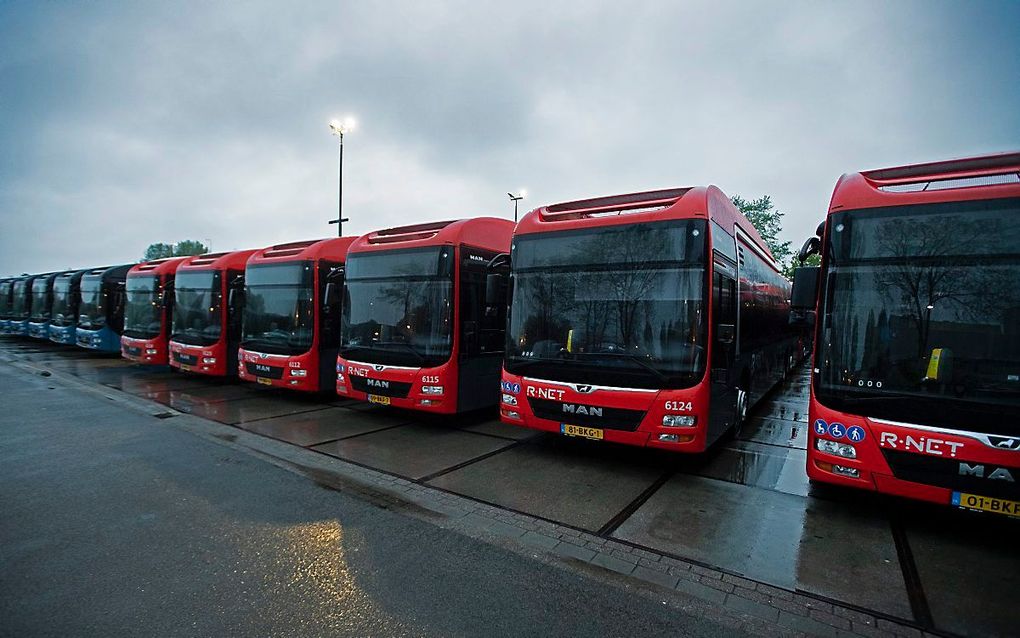 Bussen van vervoersbedrijf Keolis. beeld ANP