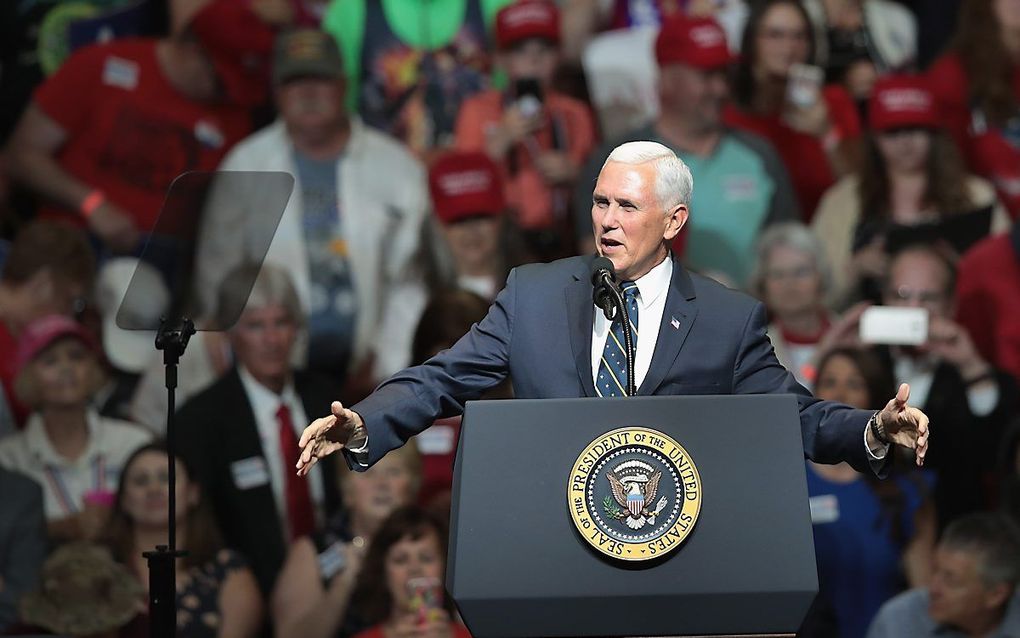 Pence. beeld AFP