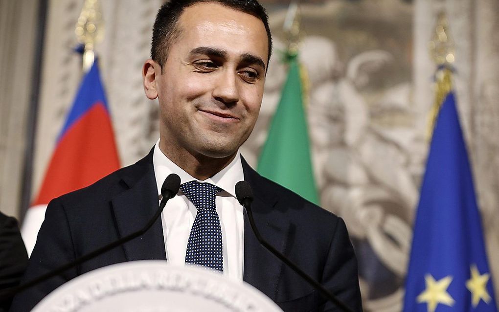 Di Maio, voorman van protestpartij M5S. beeld EPA