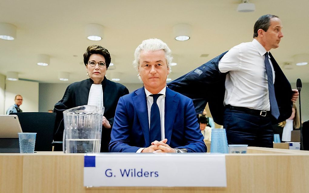 Wilders donderdag tijdens het hoger beroep. beeld ANP