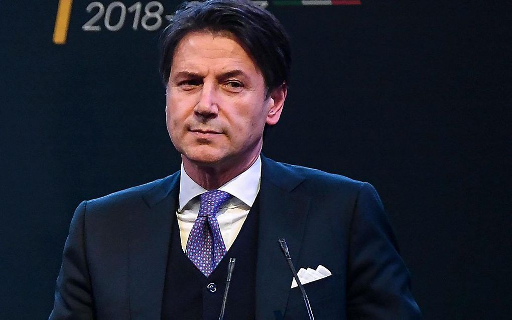 De beoogde premier, Giuseppe Conte. beeld EPA