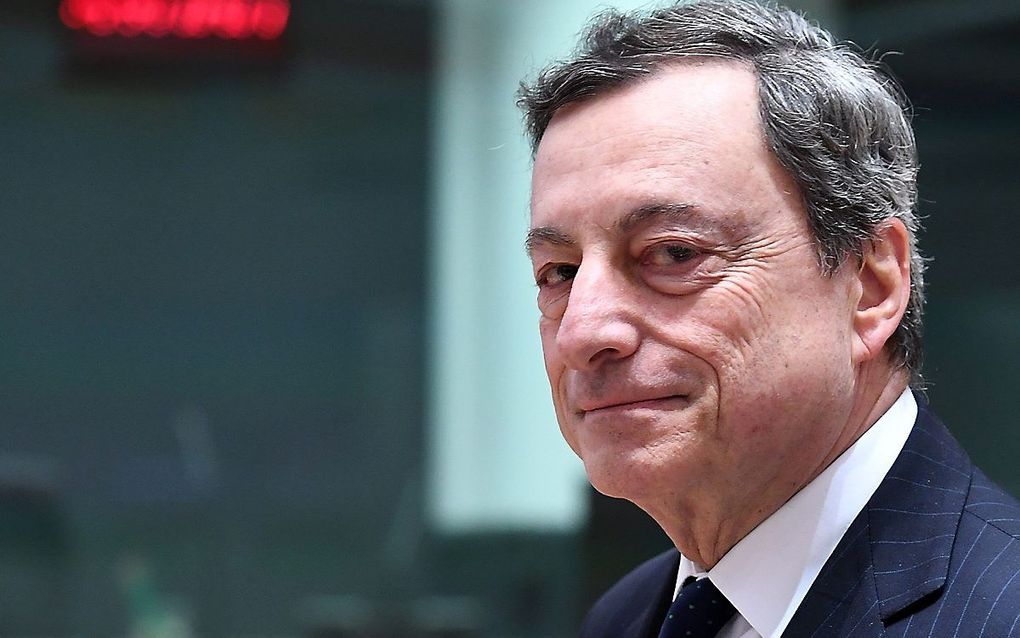 Draghi. beeld AFP