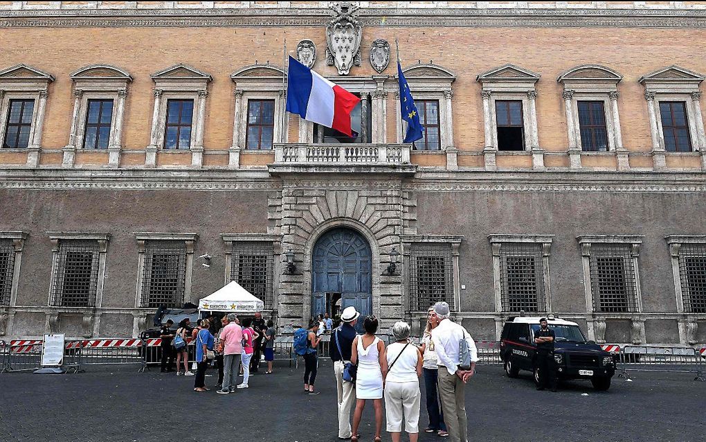 De Franse ambassade in Rome. beeld AFP