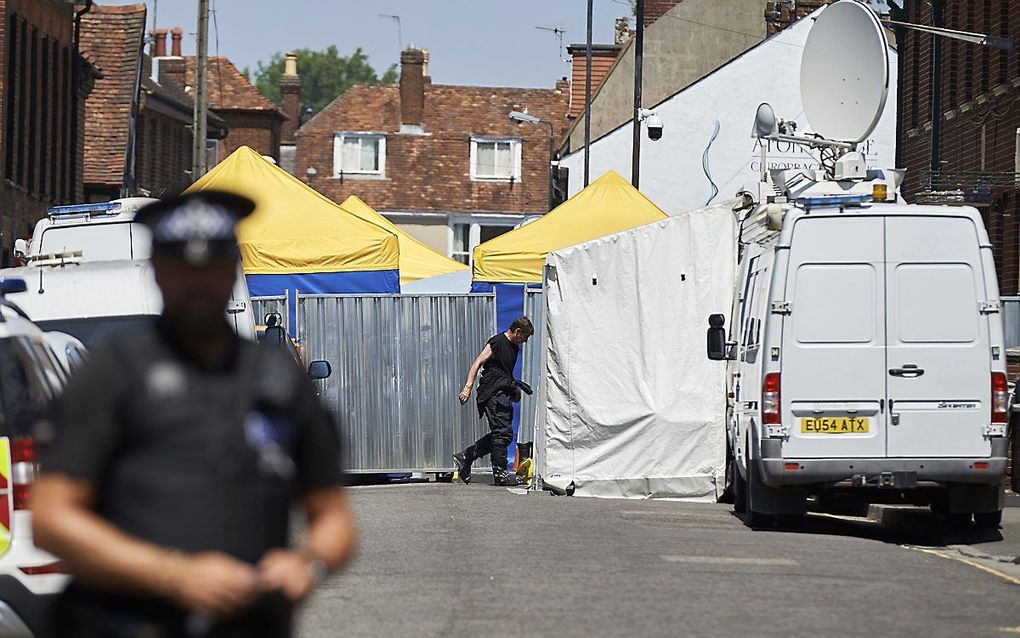 Onderzoek naar de aanval met zenuwgas. beeld AFP