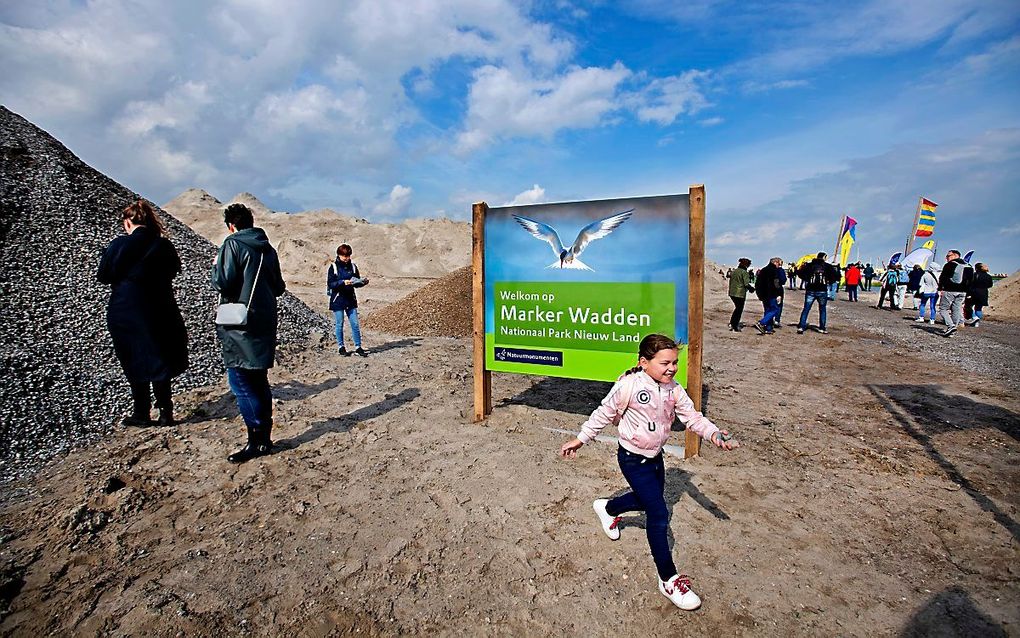 In september vorig jaar kon publiek voor het eerst de Marker Wadden bezoeken. beeld ANP