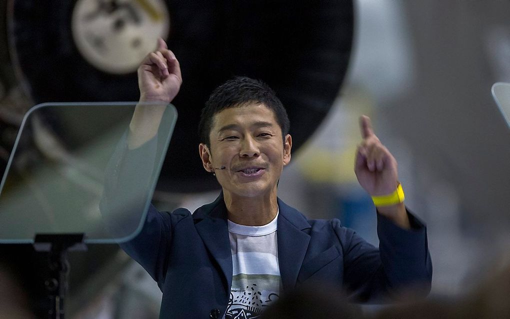 Yusaku Maezawa in Los Angeles. beeld AFP