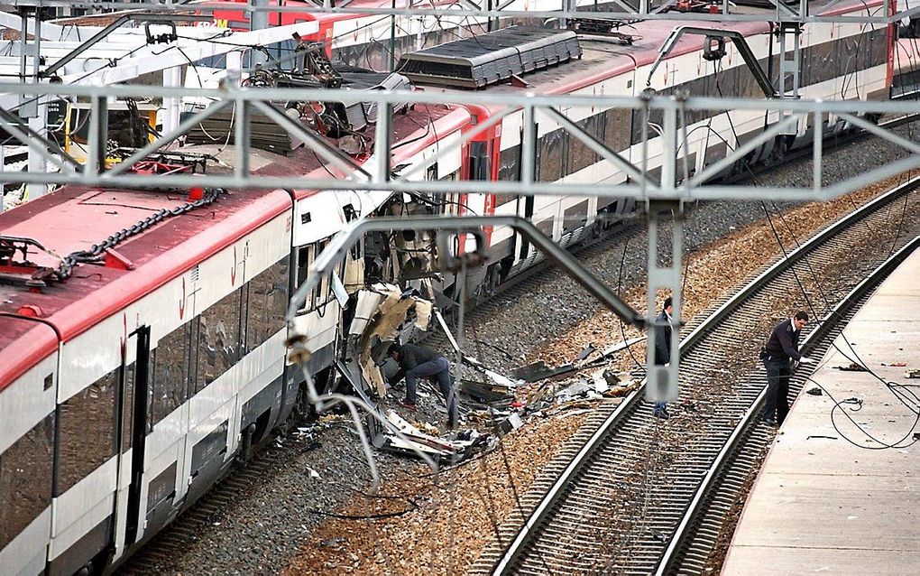 Door de aanslagen in Madrid in 2004 kwamen 191 mensen om en raakten 1900 gewond. beeld AFP