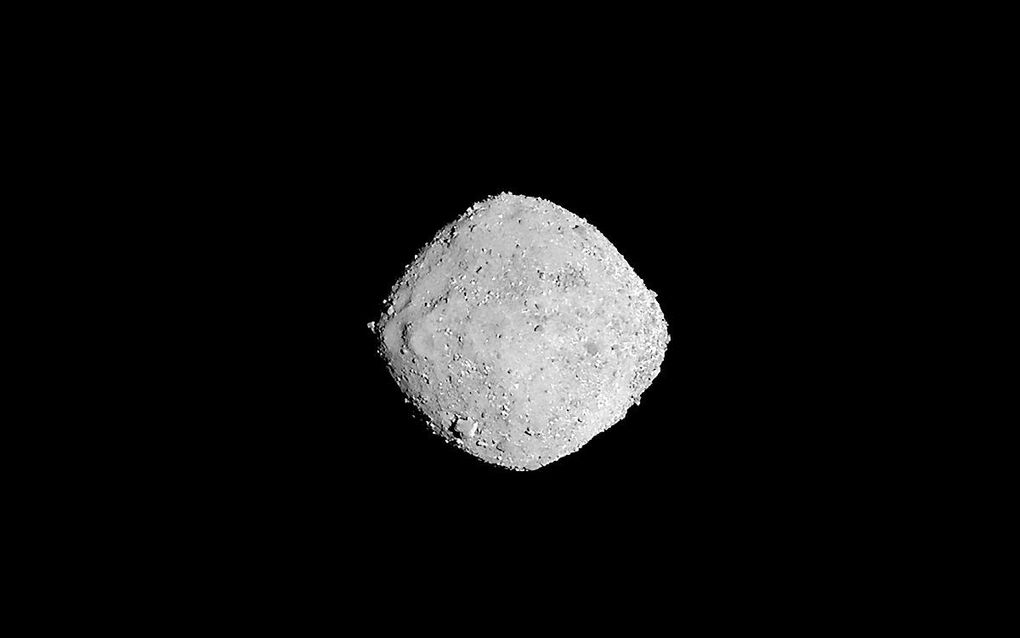 Een foto van asteroïde Bennu, gemaakt in 2018. beeld NASA