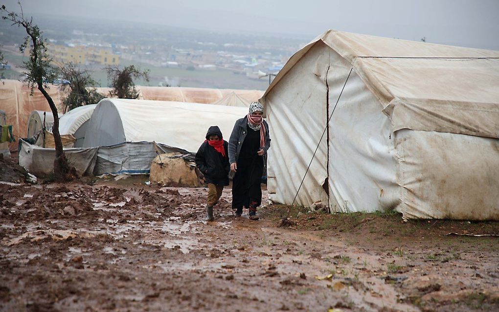 Vluchtelingenkamp in Syrie. beeld AFP