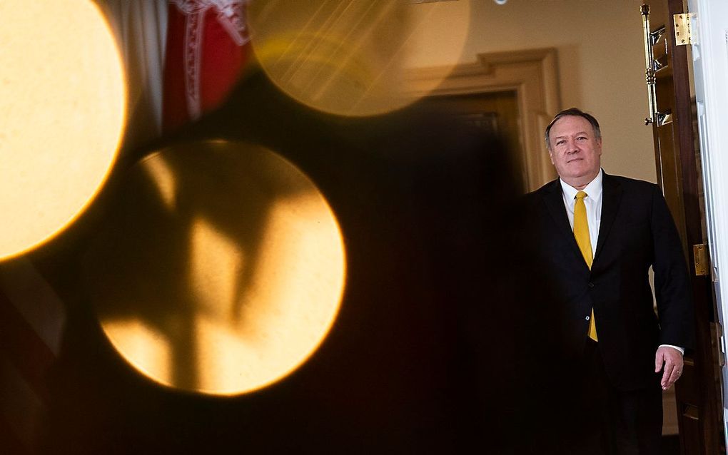 De Amerikaanse minister van Buitenlandse Zaken Mike Pompeo. beeld AFP