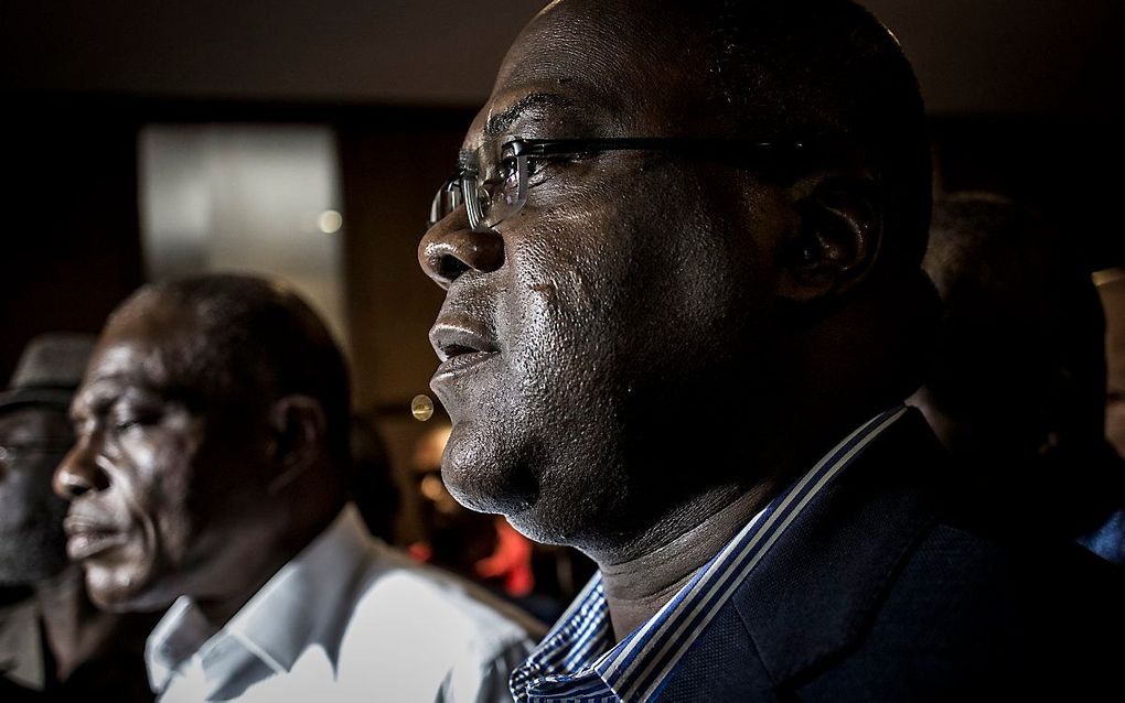 Tshisekedi (rechts). beeld AFP