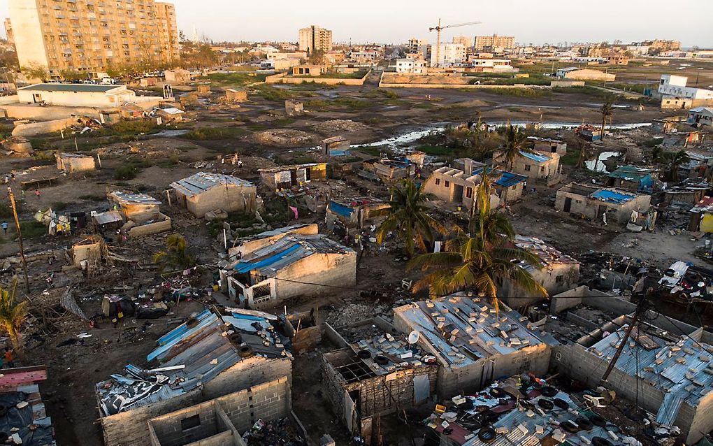 Ravage in Beira, Mozambique, na de cycloon Idai. beeld AFP