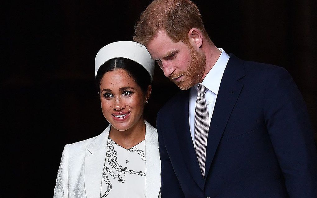 Prins Harry en Meghan. beeld AFP