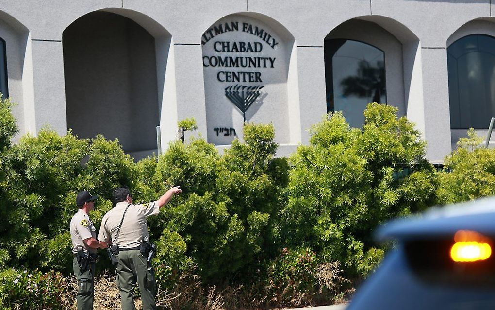 De synagoge in Poway, San Diego. beeld AFP