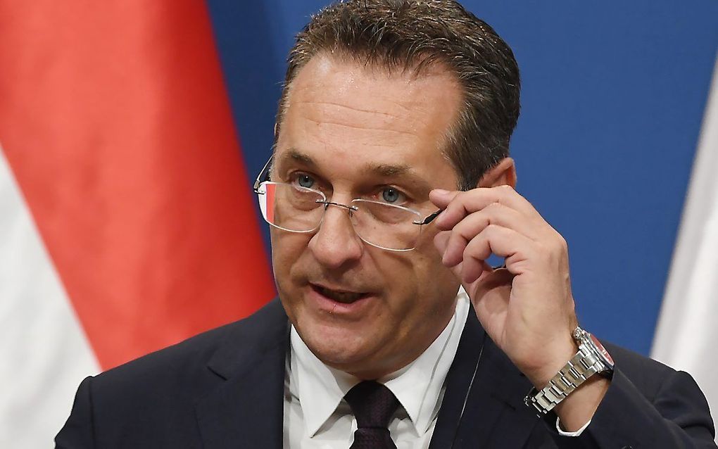 Vicekanselier Heinz-Christian Strache. beeld AFP