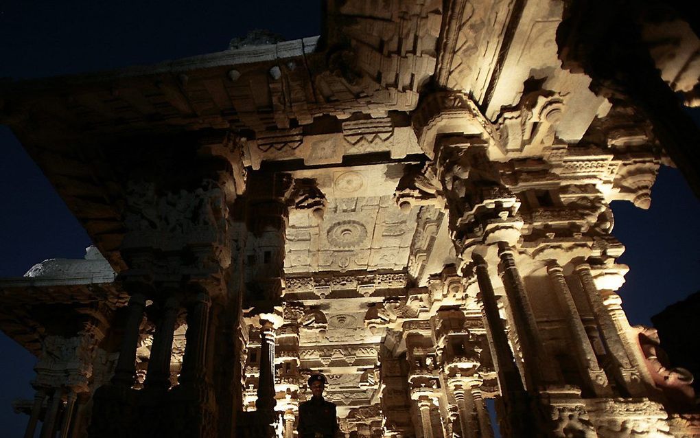 Tempel in Hampi. beeld AFP