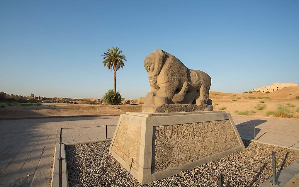 Archeologische vindplaats in de buurt van Babylon. beeld AFP