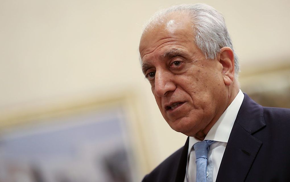 De Amerikaanse onderhandelaar Zalmay Khalilzad. beeld AFP