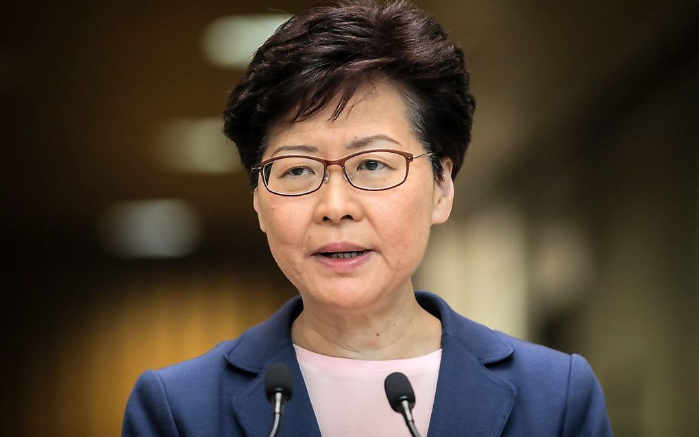 Carrie Lam. beeld EPA