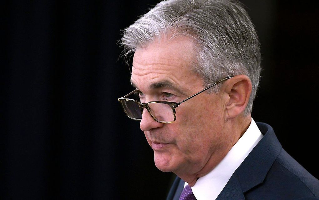 Bankpresident Jerome Powell. beeld AFP