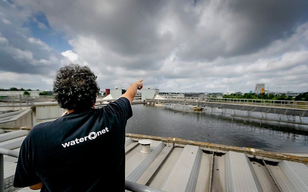 De rioolwaterzuiveringsinstallatie van waterschap Amstel Gooi en Vecht. beeld ANP