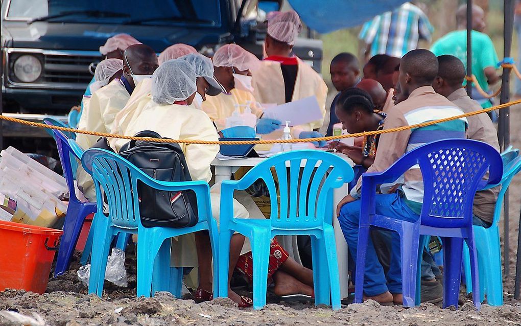 Voorbereidingen voor ebolavaccinaties in Congo. beeld AFP