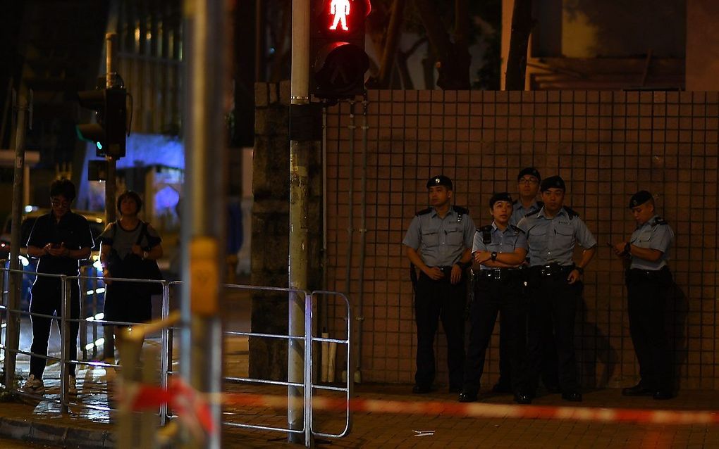 Politie in Hongkong. beeld AFP