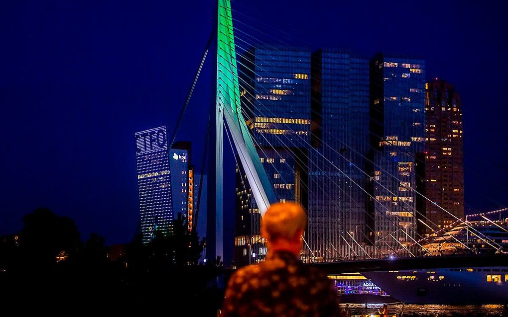 Erasmusbrug in Rotterdam. beeld ANP