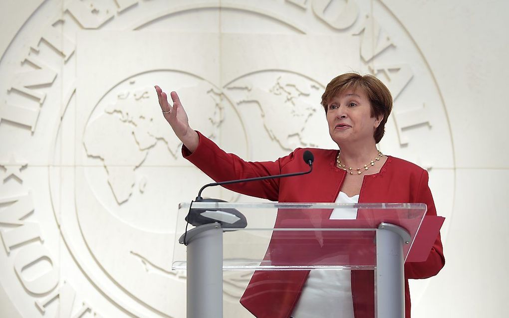 Kristalina Georgieva, topvrouw van het IMF. beeld AFP