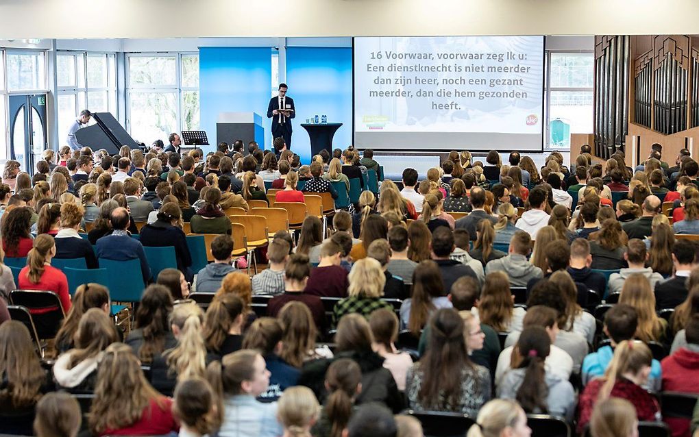 Archiefbeeld van de jongerendag 16- van de Hersteld Hervormde Jongeren Organisatie (HHJO) in 2019. beeld André Dorst