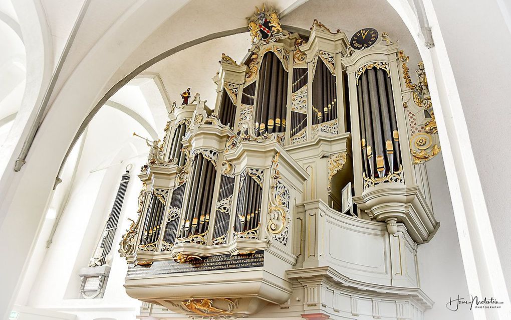 Het orgel in de Oude Kerk in Barneveld. beeld Hans Malestein Fotografie