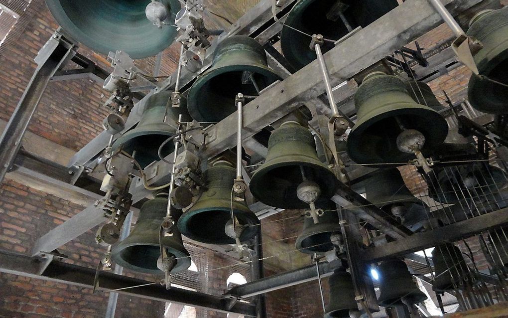 Het carillion van de Grote Kerk in Gorinchem. beeld RD