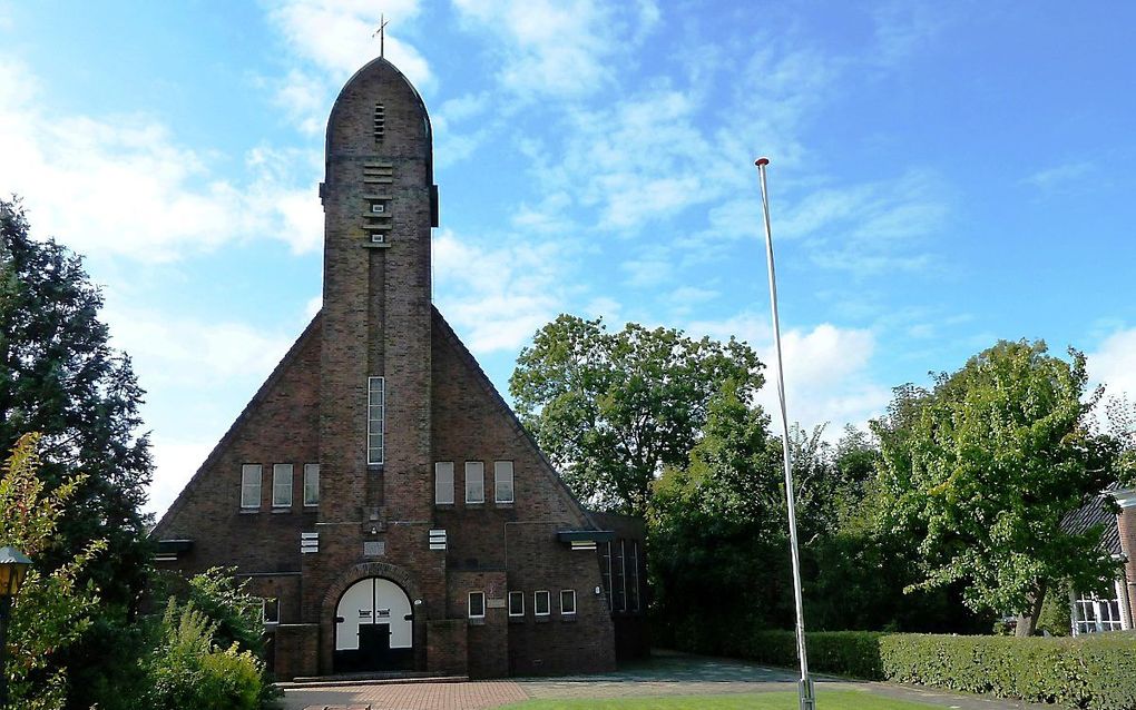 De gereformeerde kerk in Onderdendam. beeld Wikimedia